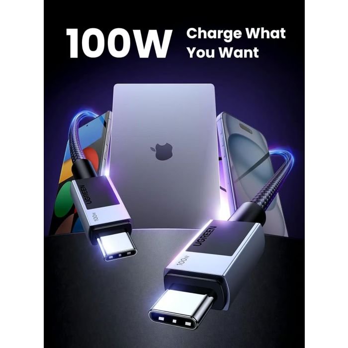 Ugreen USB-C on USB-C Cable 100W, 0.5m