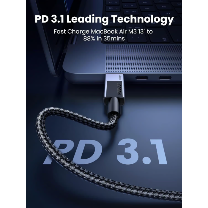 Ugreen USB-C on USB-C Filling Cable 240W, 2m
