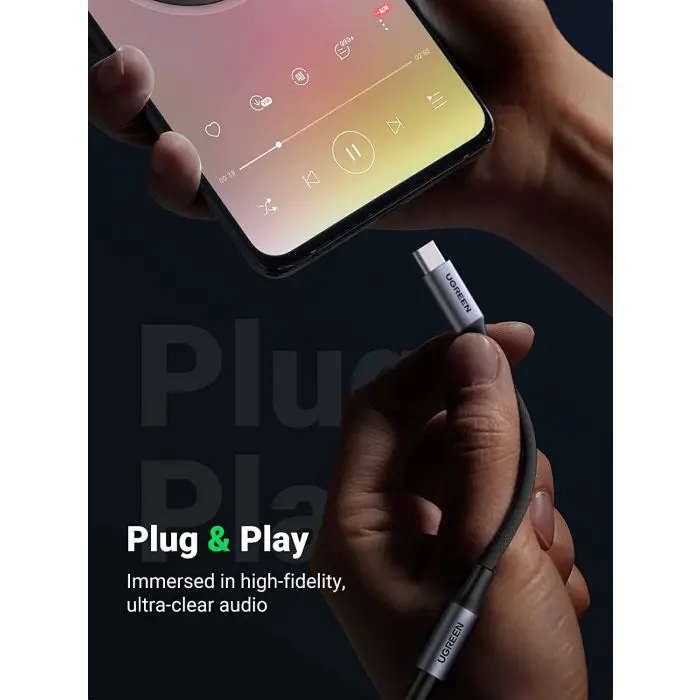 UGREEN USB-C to 3.5mm Audio Adapter for iPad Pro, Samsung...