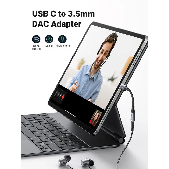 UGREEN USB-C to 3.5mm Audio Adapter for iPad Pro, Samsung...