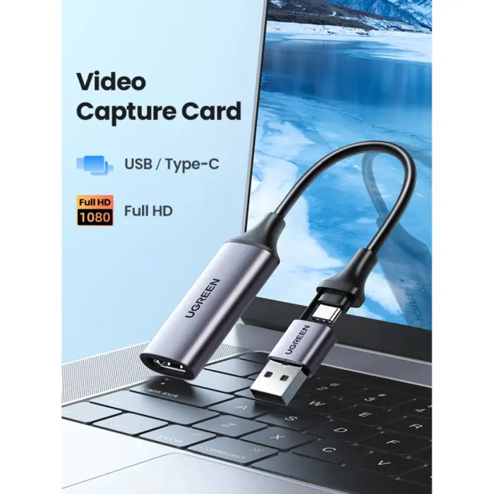UGREEN USB-C/A na HDMI Video capture card