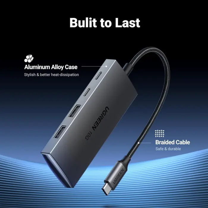 UGREEN USB Hub, USB-C na 2xUSB-A i 2xUSB-C, 10Gbps
