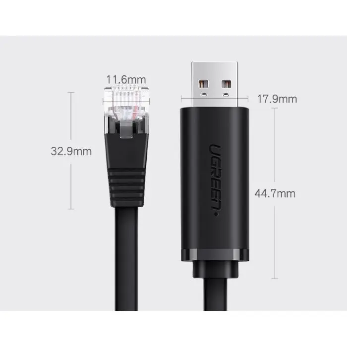 UGREEN USB to A RJ45 console cable 1.5m - box