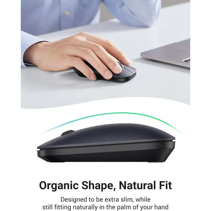 Ugreen wireless silent, thin and light mouse 2.4GHz, 400DPI black - box