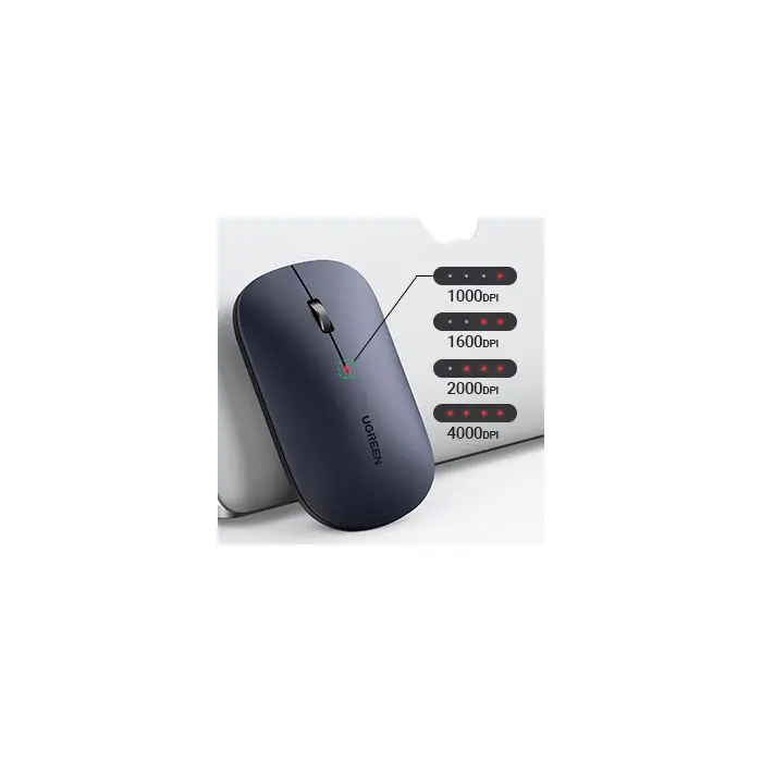 Ugreen wireless silent, thin and light mouse 2.4GHz, 400DPI black - box