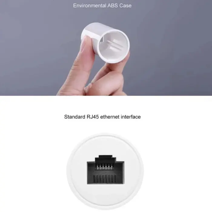 UGREEN zaštitni adapter protiv udara groma, Ethernet, crni