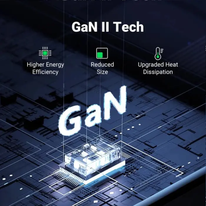 UGREEN zidni punjač 65W, 1xUSB-A, 2xUSB-C, GaN II Tech, QC4.0+, PD3.0, crni