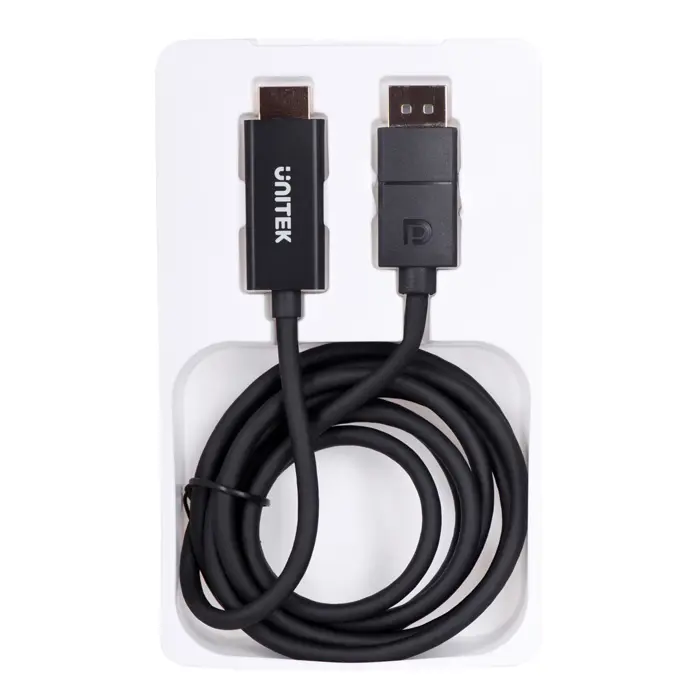 UNITEK CABLE DisplayPort 1.2, HDMI, 4K@60HZ, 1,8M, V1608A