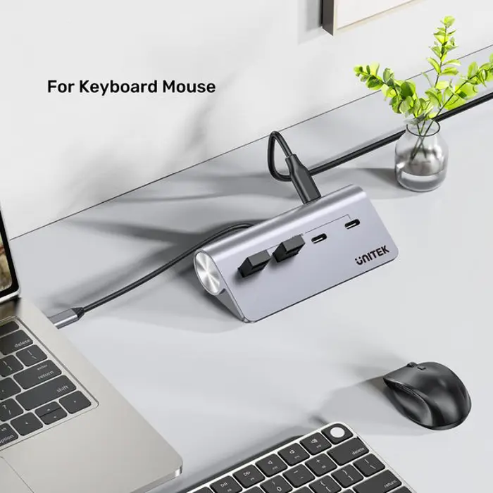 UNITEK HUB USB-C 2X USB-C 2X USB-A 5GBPS ALU