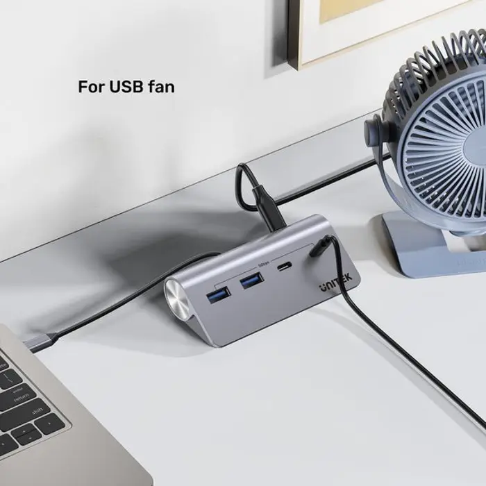 UNITEK HUB USB-C 2X USB-C 2X USB-A 5GBPS ALU