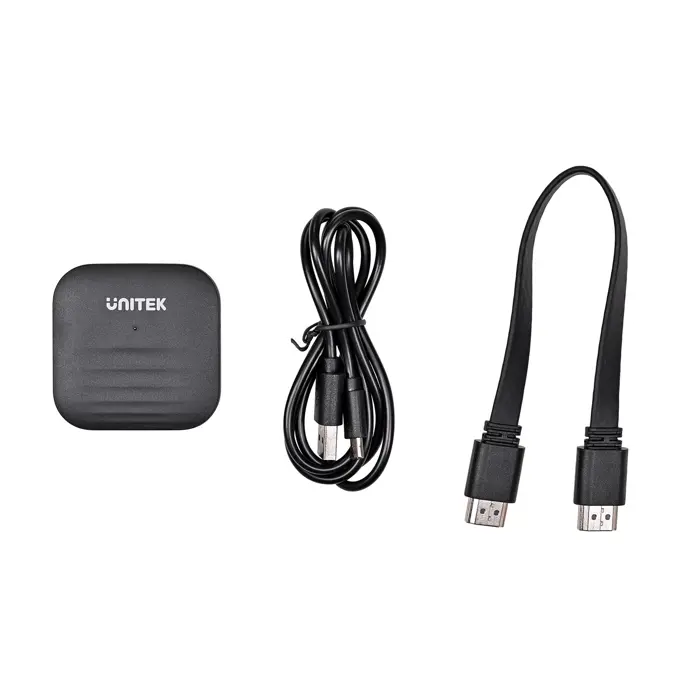 UNITEK V1184A01 AV extender AV transmitter & receiver Black