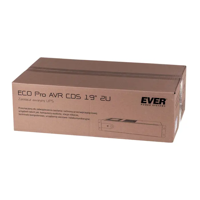 UPS EVER ECO Pro 1000 AVR CDS 19" 2U (Rack; 1000VA) (W/EAVRRM-001K00/00)