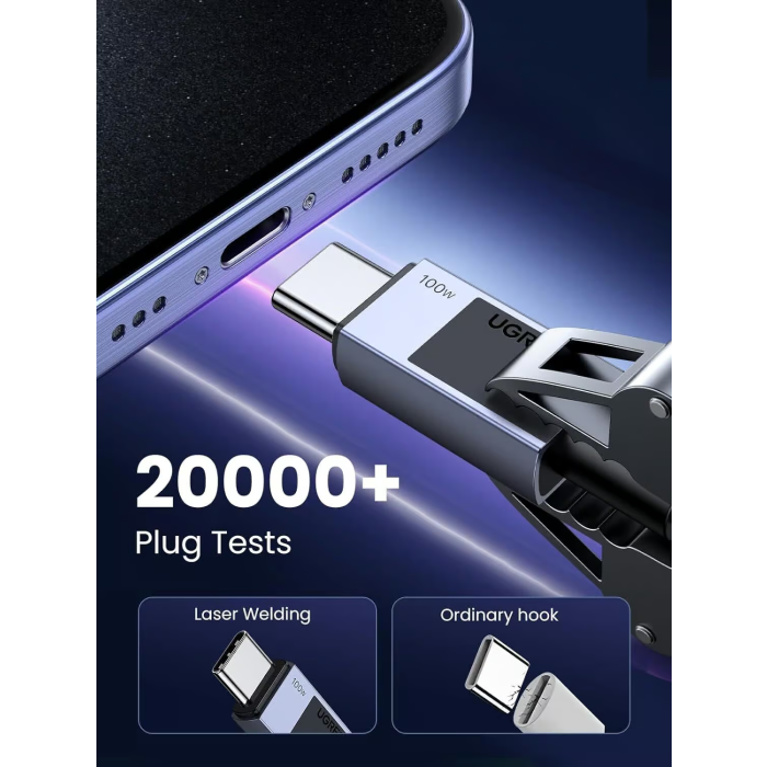 URGREEN USB-C on USB-C Charging Cable 100W, 3m