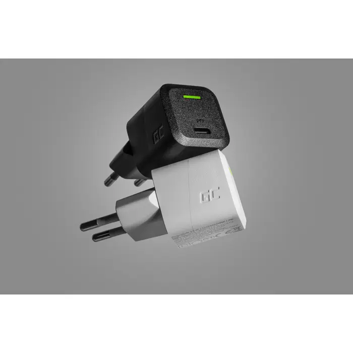 USB Charger Green Cell PowerGaN 33 W PD 3.0 QC 3.0 1x USB-C white