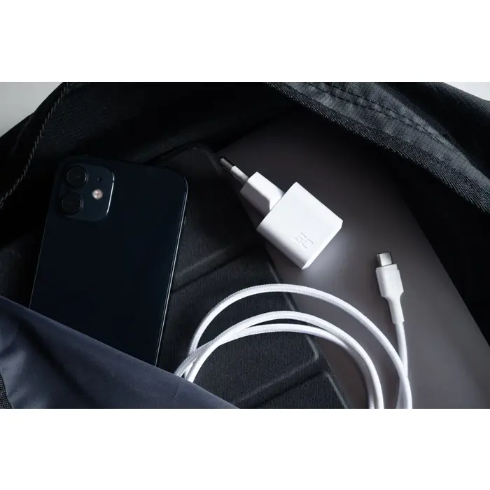 USB Charger Green Cell PowerGaN 33 W PD 3.0 QC 3.0 1x USB-C white