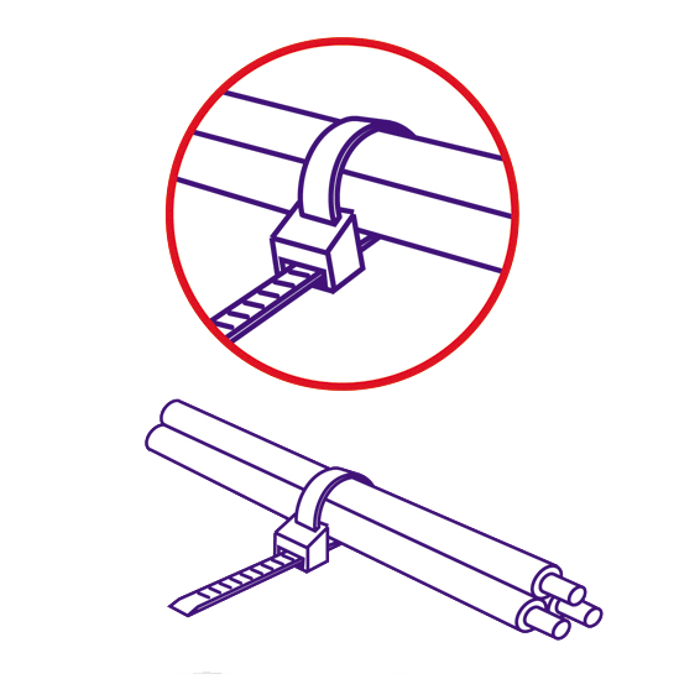 USE Plastične vezice 3,5mm x 200mm, pakiranje 50 kom. crne - CT 200/3,5B