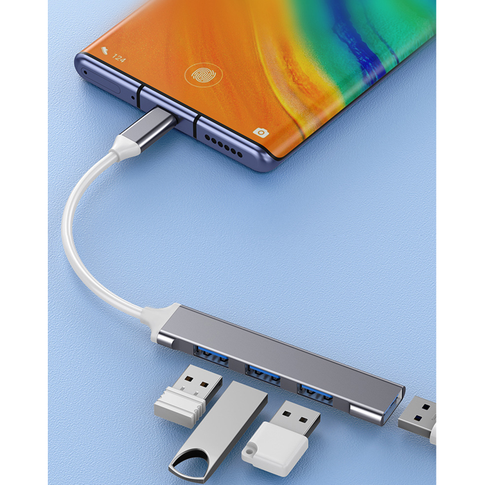 VAKOSS HUB USB-C TC-4125X 1XUSB 3.0 3XUSB 2.0