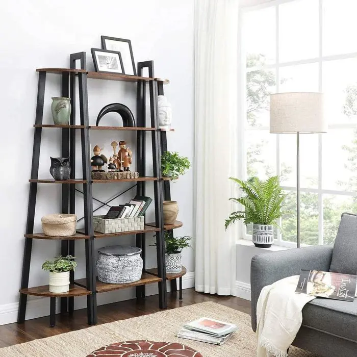 VASAGLE Corner bookcase 5 levels LLS35X