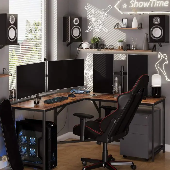Vasagle L-shaped computer table