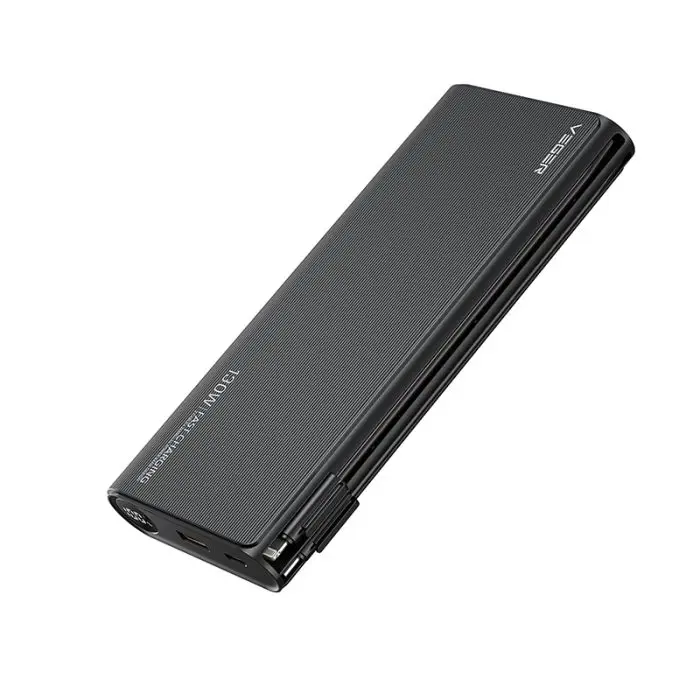 VEGER portable battery TC130 25000 mAh, black.