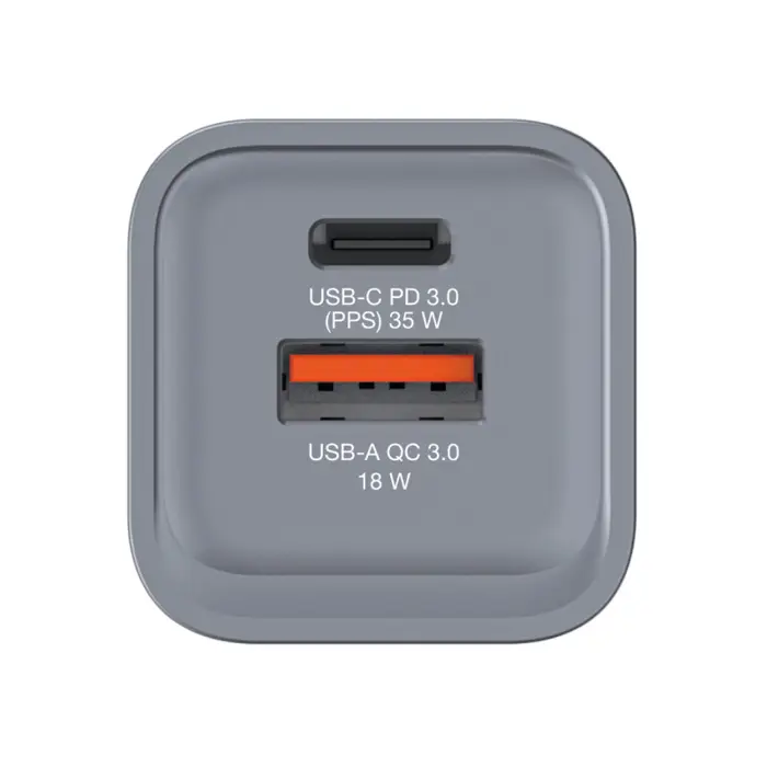 Verbatim GNC-35 GaN Charger 35W 1xUSB-C/1xUSB-A