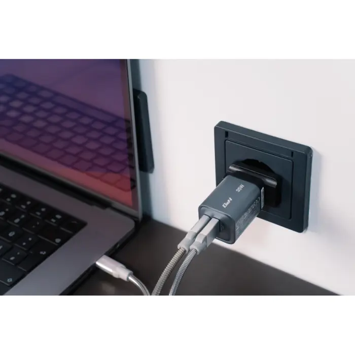 Verbatim GNC-35 GaN Charger 35W 1xUSB-C/1xUSB-A