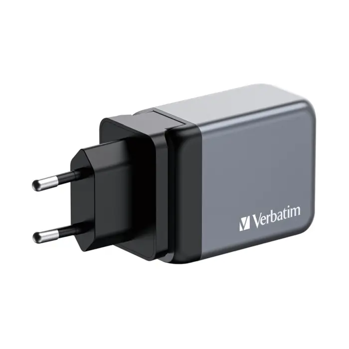 Verbatim GNC-65 GaN Charger 65W 2xUSB-C/1xUSB-A