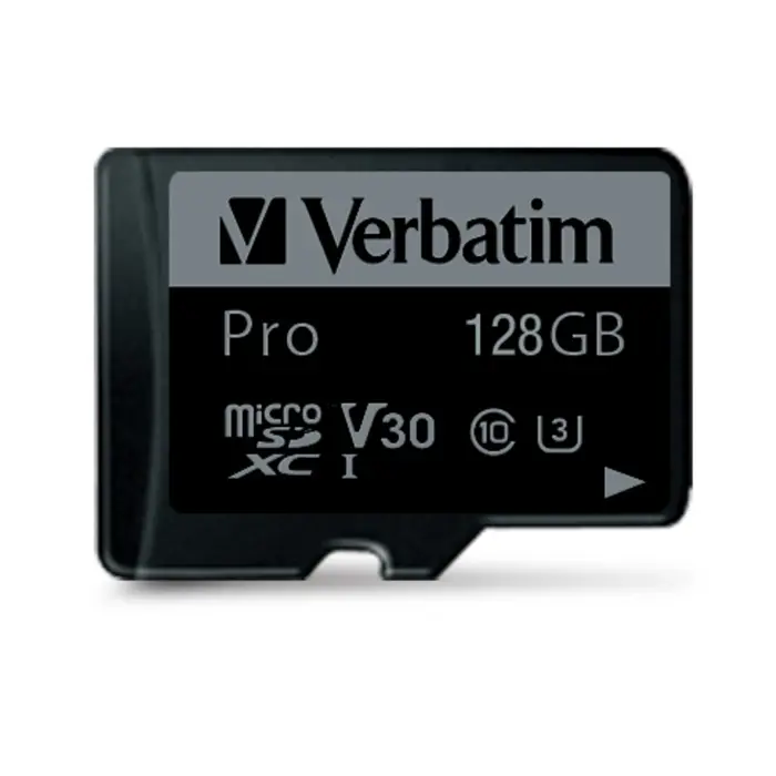 Verbatim memorijska kartica Micro SD Pro (XC/UHS3) 128GB Class 10 Card + adapter