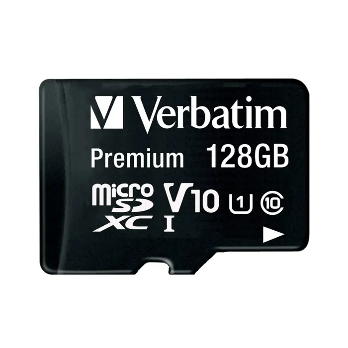 Verbatim memorijska kartica Micro Secure Digital Premium (XC/UHS1) 128GB Class 10 Card + adapter