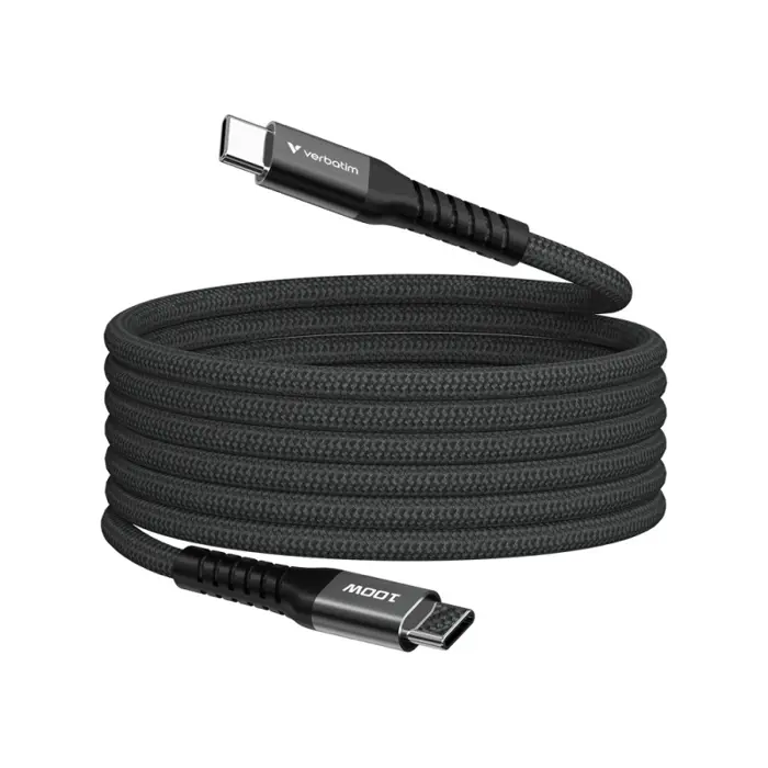 Verbatim Sync & Charge kabel USB-C na USB-C 100W Magnetic 120 cm - crni