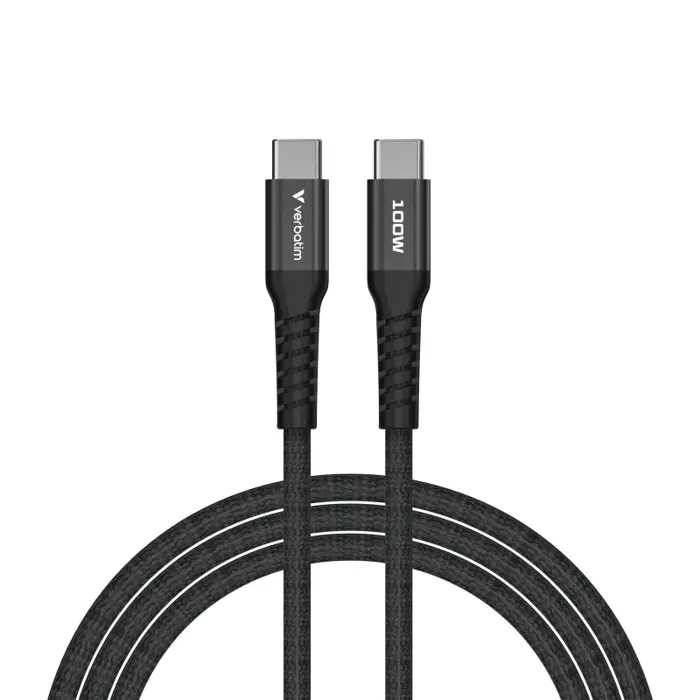 Verbatim Sync & Charge kabel USB-C na USB-C 100W Magnetic 120 cm - crni