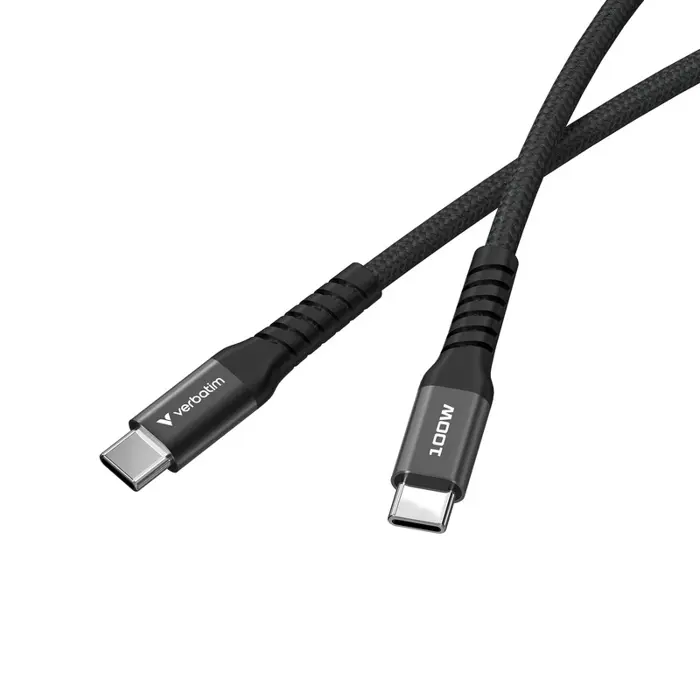 Verbatim Sync & Charge kabel USB-C na USB-C 100W Magnetic 120 cm - crni