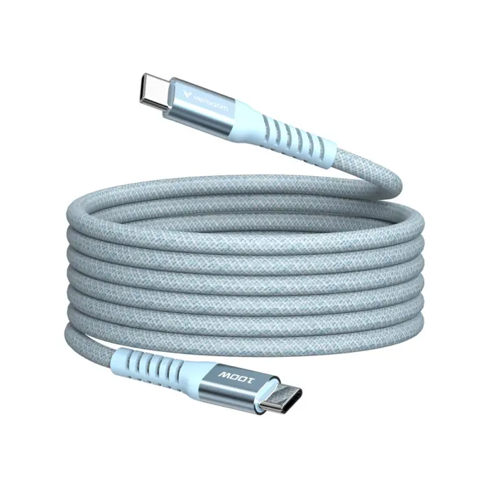 Verbatim Sync & Charge kabel USB-C na USB-C 100W Magnetic 120 cm - plavi