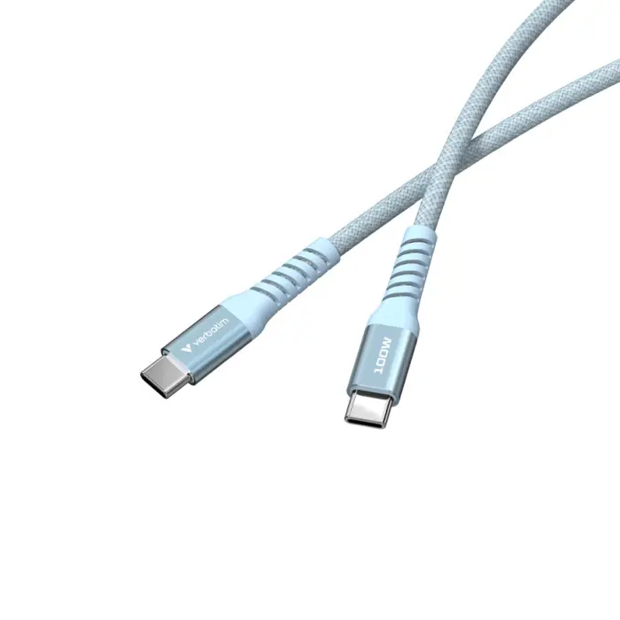 Verbatim Sync & Charge kabel USB-C na USB-C 100W Magnetic 120 cm - plavi