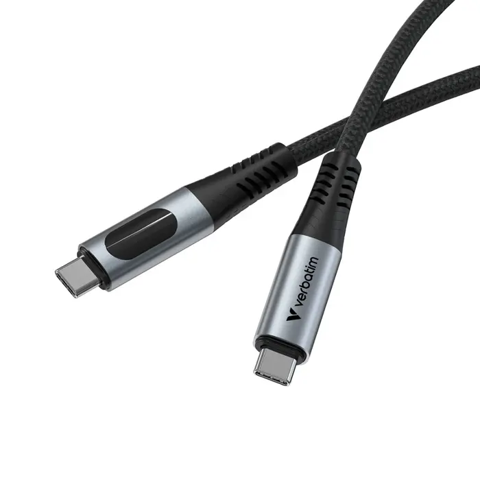 Verbatim Sync & Charge kabel USB C na USB C 100W zaslon 120 cm