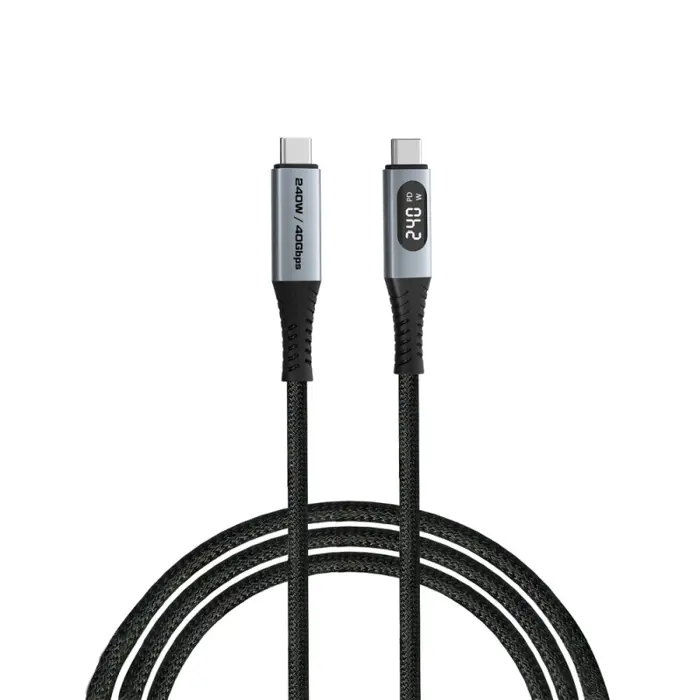 Verbatim Sync & Charge kabel USB-C na USB-C 240W 40 Gbps zaslon 120 cm