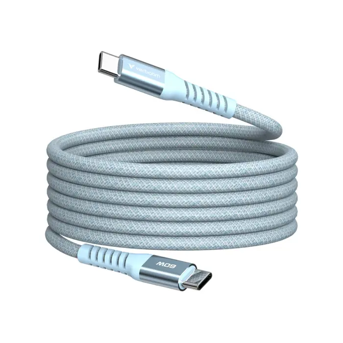 Verbatim Sync & Charge kabel USB-C na USB-C 60W Magnetic 120 cm - plavi