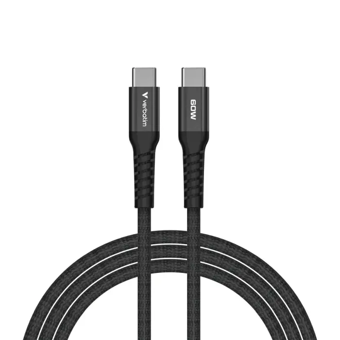 Verbatim Sync & Charge kabel USB-C na USB-C 60W Magnetic 120 cm - crni