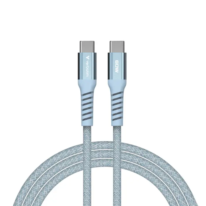 Verbatim Sync & Charge kabel USB-C na USB-C 60W Magnetic 120 cm - plavi
