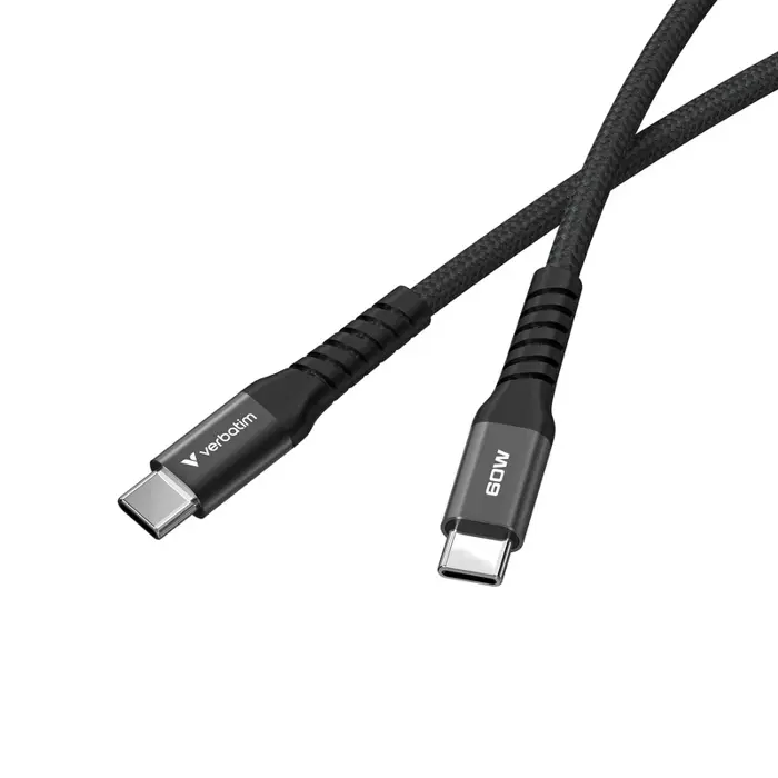 Verbatim Sync & Charge kabel USB-C na USB-C 60W Magnetic 120 cm - crni