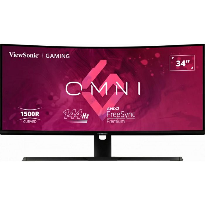 ViewSonic Monitor VX3418-2KPC, 34" 3440x1440, VA, 144Hz-1ms, 2xHDMI,2xDP, Speak.