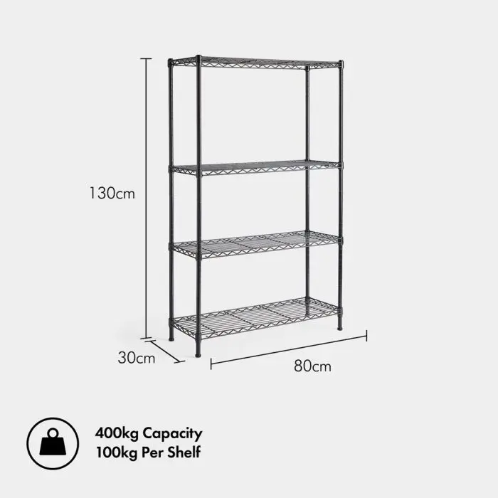 VonHaus 4-stage wire rack