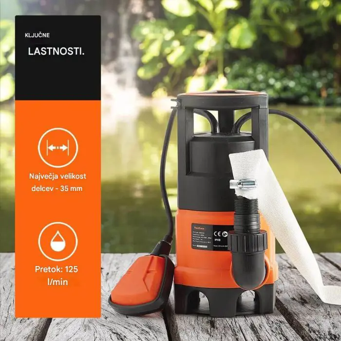 VonHaus 400 W drainage water pump with 8 m hose