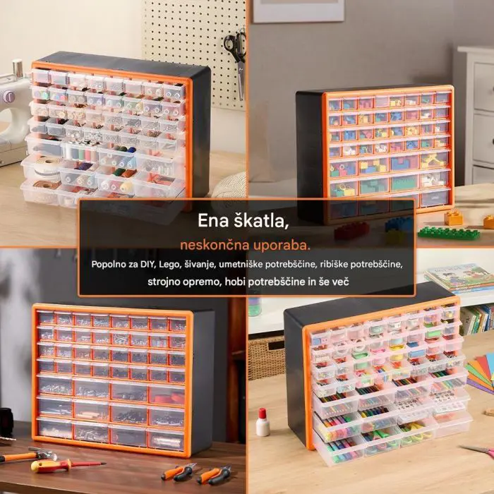 VonHaus 44-piece organizer 16x50x39cm