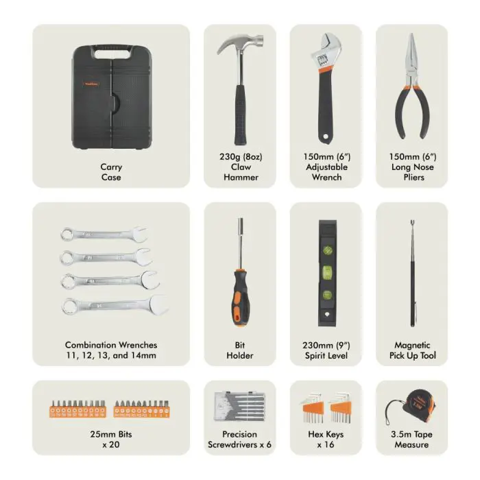 VonHaus 53-piece tool set