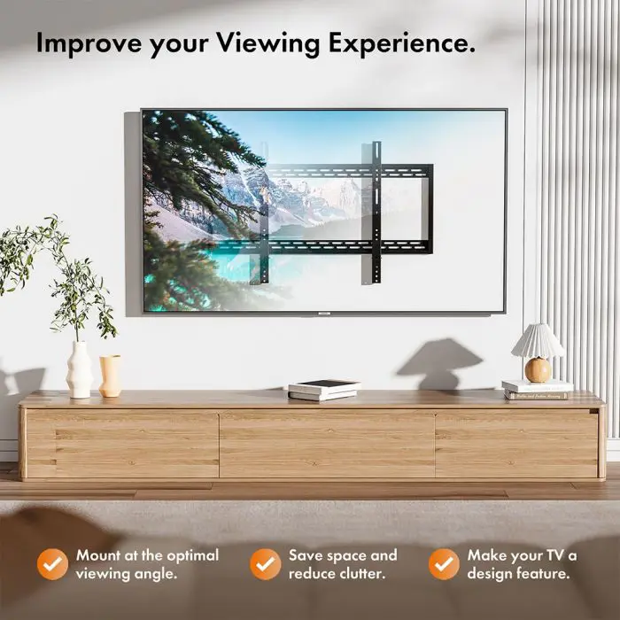 VonHaus 60-100 '' fixed TV wall mount up to 100kg