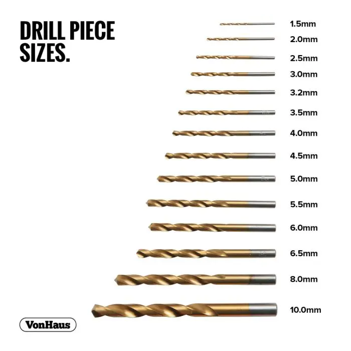 VonHaus 99 Partial Drill Bit Set