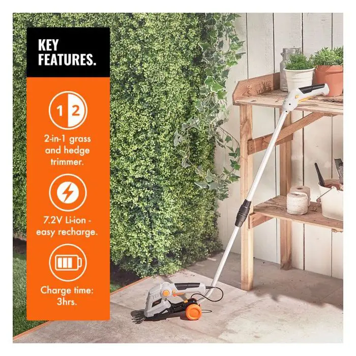 VonHaus cordless scissors for shrubs and grass