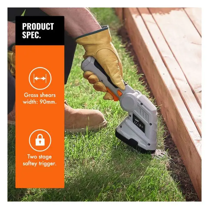 VonHaus cordless scissors for shrubs and grass