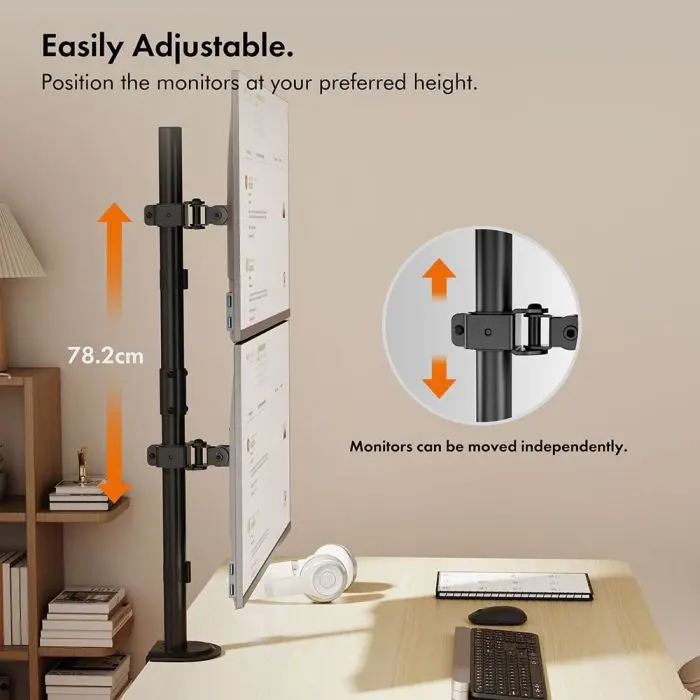 VonHaus double table top up to 32 '' vertical